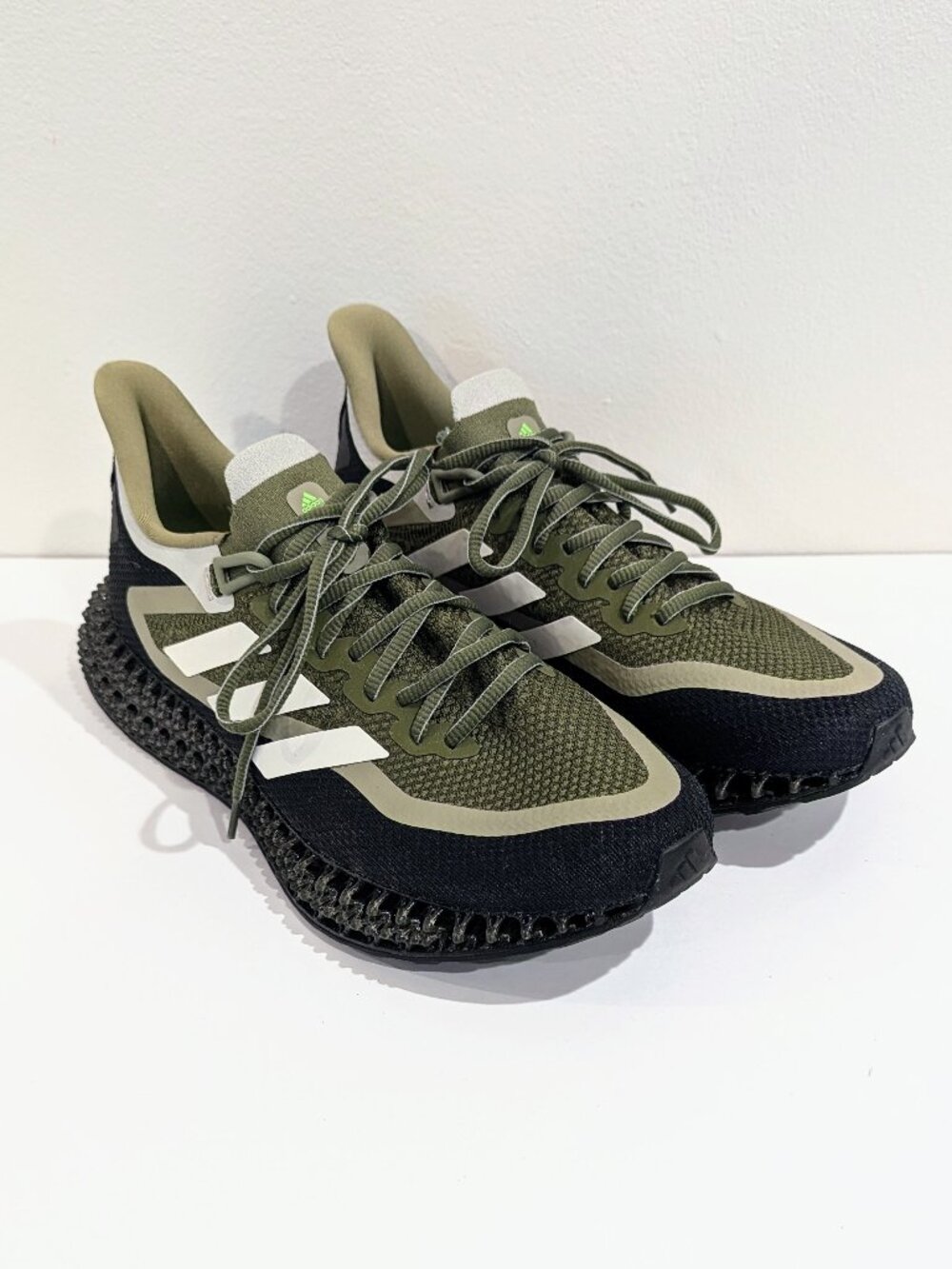 ADIDAS 4DFWD 2 'Focus Olive' Men's Sneakers 10.5 Green Black White GX9251